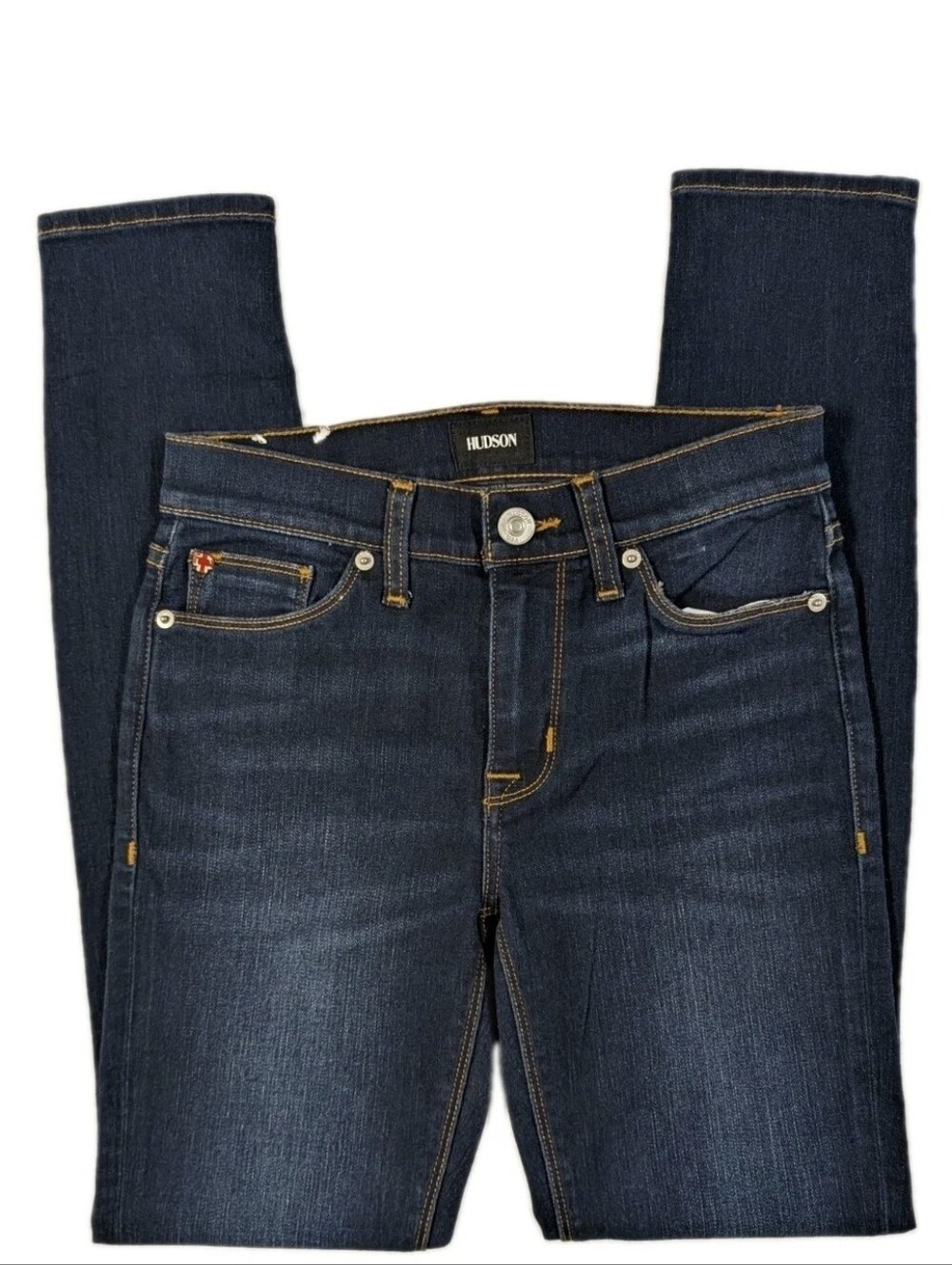 Hudson Jeans Womens Size 25 Natalie Super Skinny Dark Wash Blue Denim Stretch